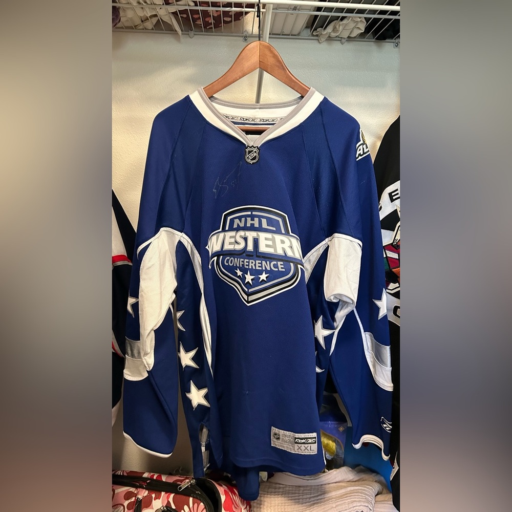 2007 NHL Western Conference All Star Jersey Signed Ed Jovanovski XXL Reebok